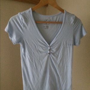 Baby blue America eagle tee shirt